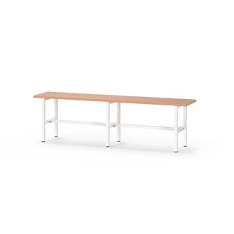 Novis Elite istuinpenkki 150 cm, valkoinen runko