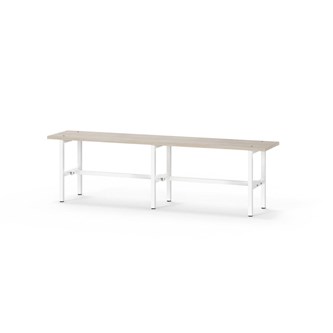 Novis Elite istuinpenkki 150 cm, valkoinen runko