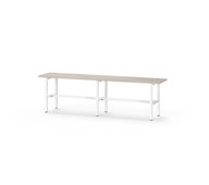 Novis Elite istuinpenkki 150 cm, valkoinen runko