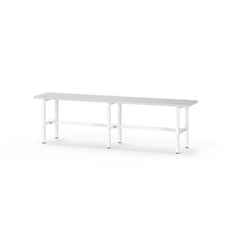 Novis Elite istuinpenkki 150 cm, valkoinen runko