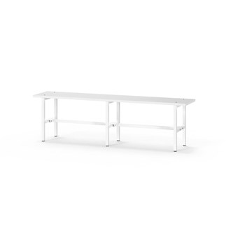 Novis Elite istuinpenkki 150 cm, valkoinen runko