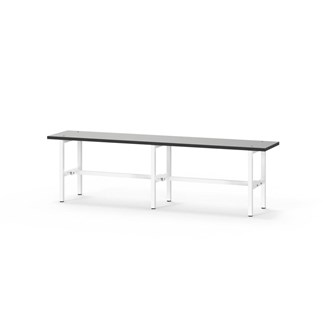 Novis Compact istuinpenkki 150 cm, valkoinen runko