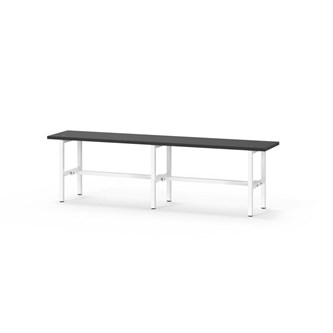 Novis Compact istuinpenkki 150 cm, valkoinen runko