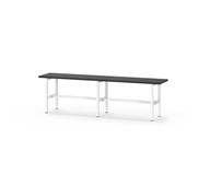 Novis Compact istuinpenkki 150 cm, valkoinen runko