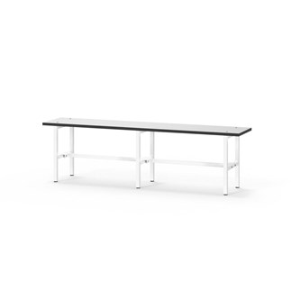 Novis Compact istuinpenkki 150 cm, valkoinen runko