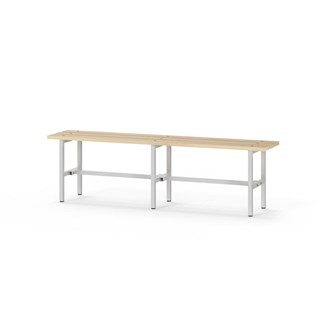 Novis Basic istuinpenkki 150 cm, vaaleanharmaa runko