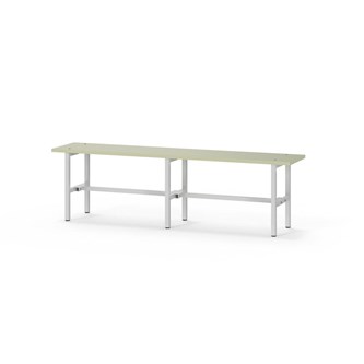 Novis Elite istuinpenkki 150 cm, vaaleanharmaa runko