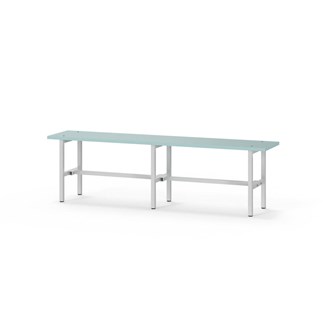 Novis Elite istuinpenkki 150 cm, vaaleanharmaa runko
