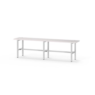 Novis Elite istuinpenkki 150 cm, vaaleanharmaa runko