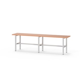 Novis Elite istuinpenkki 150 cm, vaaleanharmaa runko