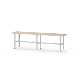 Novis Elite istuinpenkki 150 cm, vaaleanharmaa runko