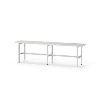 Novis Elite istuinpenkki 150 cm, vaaleanharmaa runko