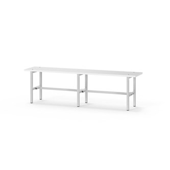 Novis Elite istuinpenkki 150 cm, vaaleanharmaa runko