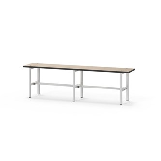 Novis Compact istuinpenkki 150 cm, vaaleanharmaa runko