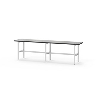 Novis Compact istuinpenkki 150 cm, vaaleanharmaa runko