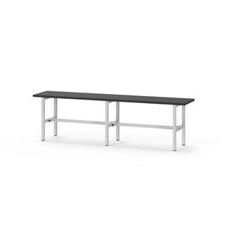 Novis Compact istuinpenkki 150 cm, vaaleanharmaa runko