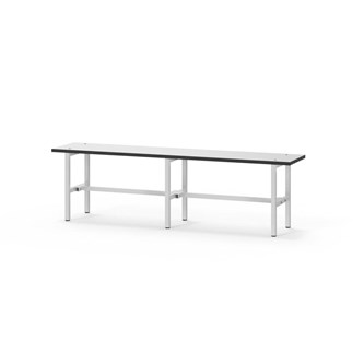 Novis Compact istuinpenkki 150 cm, vaaleanharmaa runko