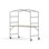 MeetUs FSC pöytä BX 140x80 K72 cm HPL, hopea runko