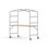 MeetUs FSC pöytä BX 140x80 K72 cm HPL, hopea runko