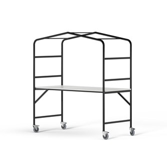 MeetUs FSC pöytä BX 140x80 K72 cm HPL, musta runko