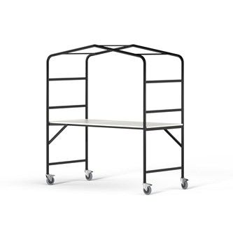 MeetUs FSC pöytä BX 140x80 K72 cm HPL, musta runko