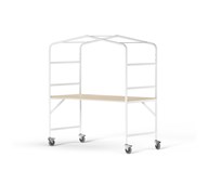 MeetUs FSC pöytä BX 180x80 K72 cm HPL, valkoinen runko