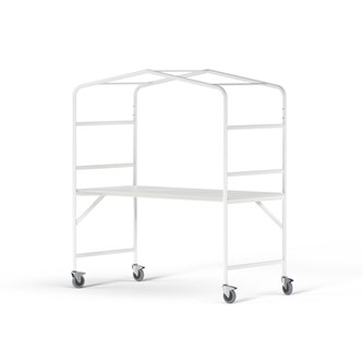 MeetUs FSC pöytä BX 140x80 K72 cm HPL, valkoinen runko