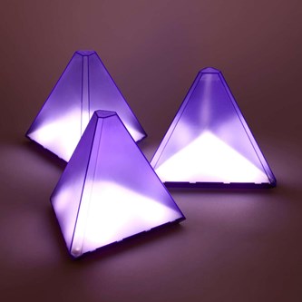 Valotimantit, pyramidi, 3 kpl