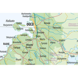 Seinäkartta Suomi, suomenkielinen