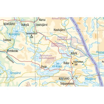 Seinäkartta Suomi, suomenkielinen