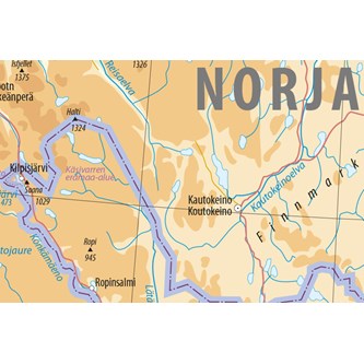 Seinäkartta Suomi, suomenkielinen