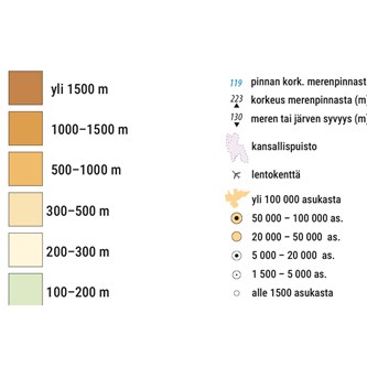 Seinäkartta Suomi, suomenkielinen