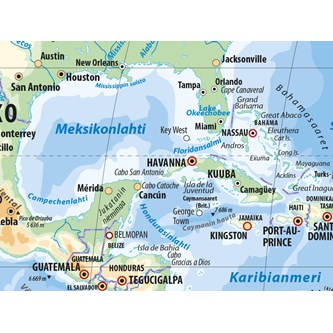Seinäkartta Maailma, suomenkielinen