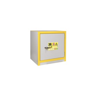 Kemikaalikaappi, paloluokka F30, 60,5x55x63,5 cm