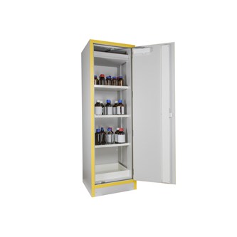 Kemikaalikaappi, paloluokka F30, 60,5x55x198 cm