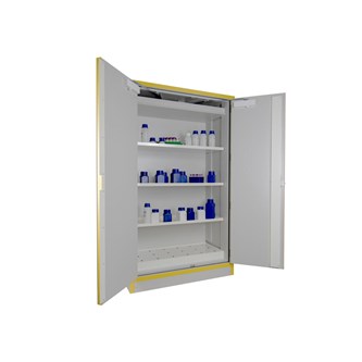 Kemikaalikaappi, paloluokka F30, 111,5x55x198 cm