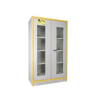 Kemikaalikaappi, paloluokka F30, lasiovilla, 111,5x55x198 cm