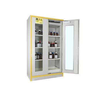 Kemikaalikaappi, paloluokka F30, lasiovilla, 111,5x55x198 cm