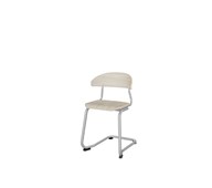 Embrace tuoli C-jalusta, ik 45cm, medium istuin, hopea runko
