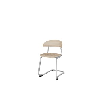 Embrace tuoli C-jalusta, ik 45cm, medium istuin, hopea runko