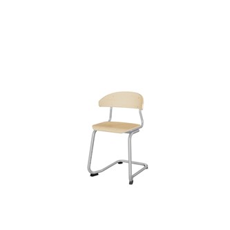 Embrace tuoli C-jalusta, ik 45cm, medium istuin, hopea runko
