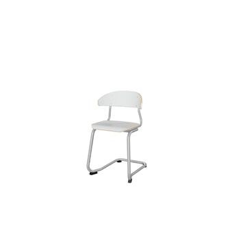 Embrace tuoli C-jalusta, ik 45cm, medium istuin, hopea runko