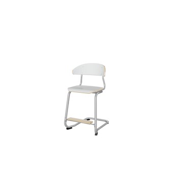 Embrace tuoli C-jalusta, ik 50 cm, medium istuin, hopea runko