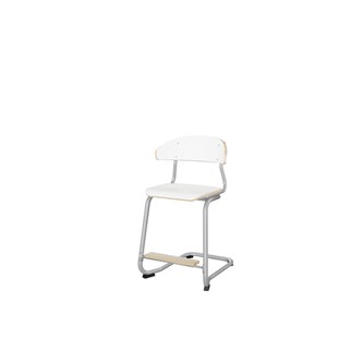 Embrace tuoli C-jalusta, ik 50 cm, medium istuin, hopea runko