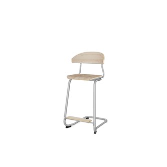 Embrace tuoli C-jalusta, ik 63 cm, medium istuin, hopea runko