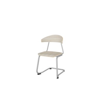 Embrace tuoli C-jalusta, ik 45cm, iso istuin, hopea runko