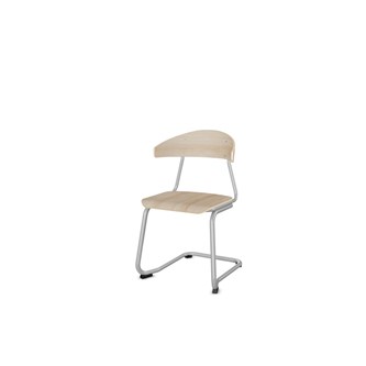 Embrace tuoli C-jalusta, ik 45cm, iso istuin, hopea runko
