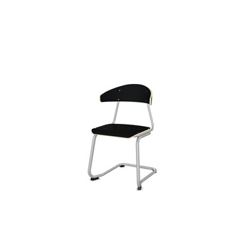 Embrace tuoli C-jalusta, ik 45cm, iso istuin, hopea runko