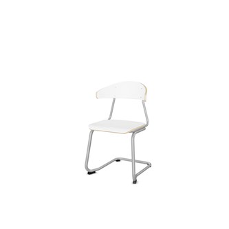 Embrace tuoli C-jalusta, ik 45cm, iso istuin, hopea runko