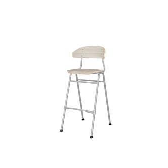 Embrace tuoli 4 jalkaa, ik 65 cm, medium istuin, hopea runko